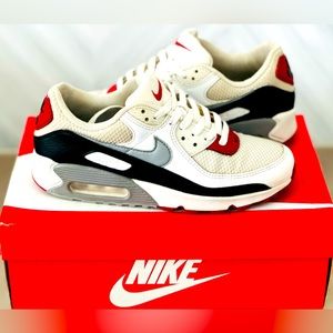Nike Air Max 90- Photon Dust Varsity Red size 8.5